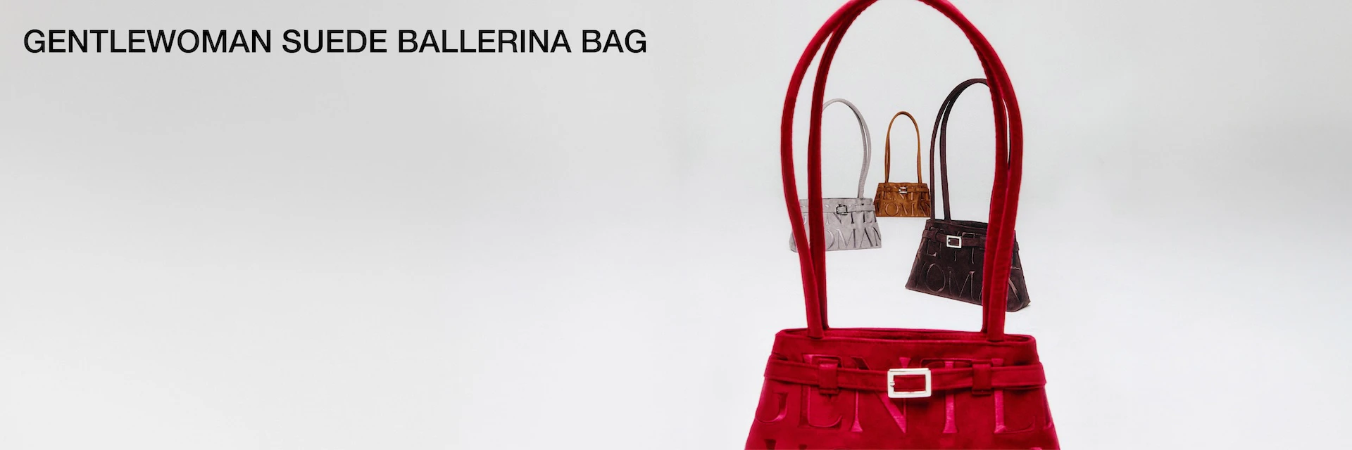 SUEDE BALLERINA BAG