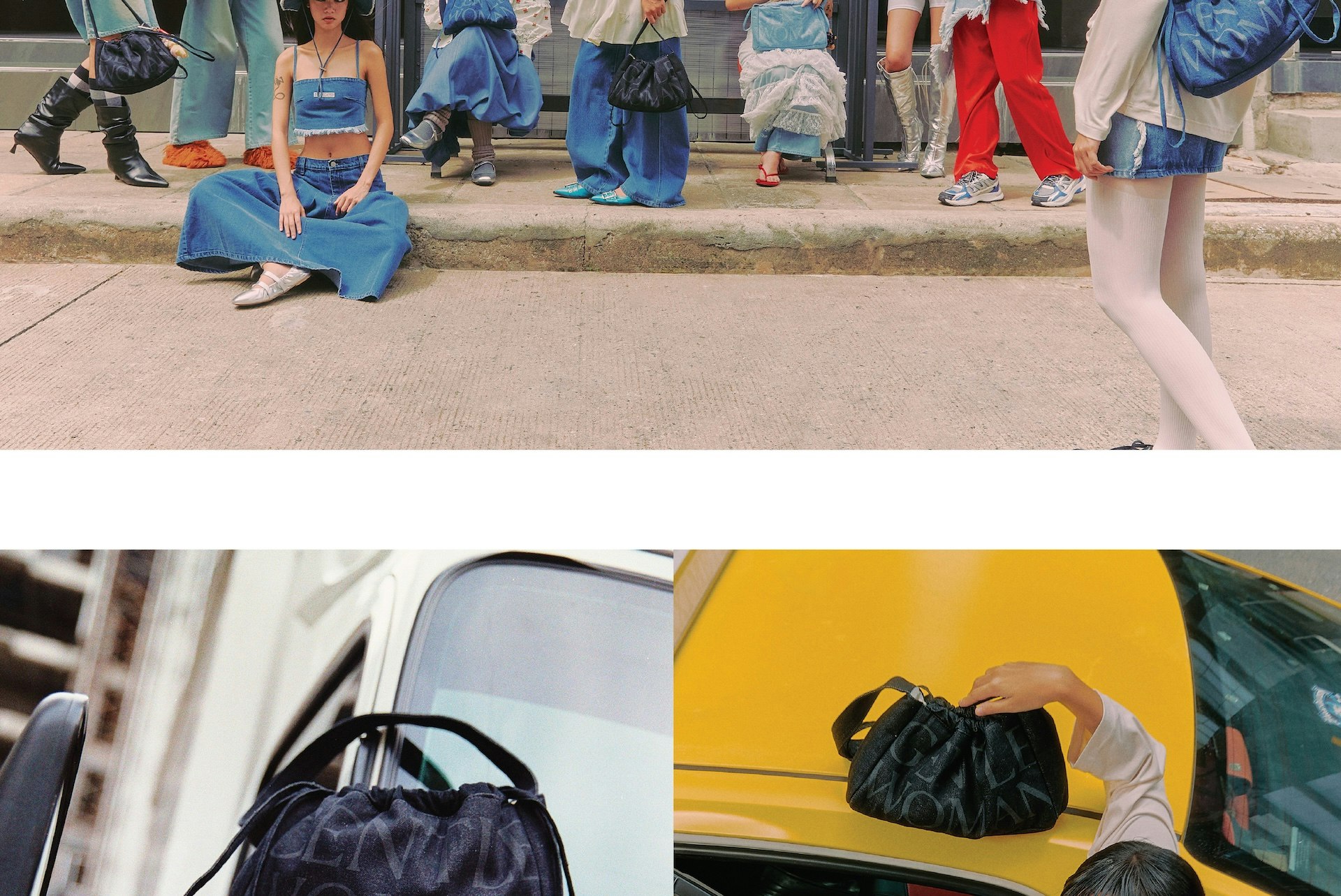 GW DENIM DUMPLING BAG-3