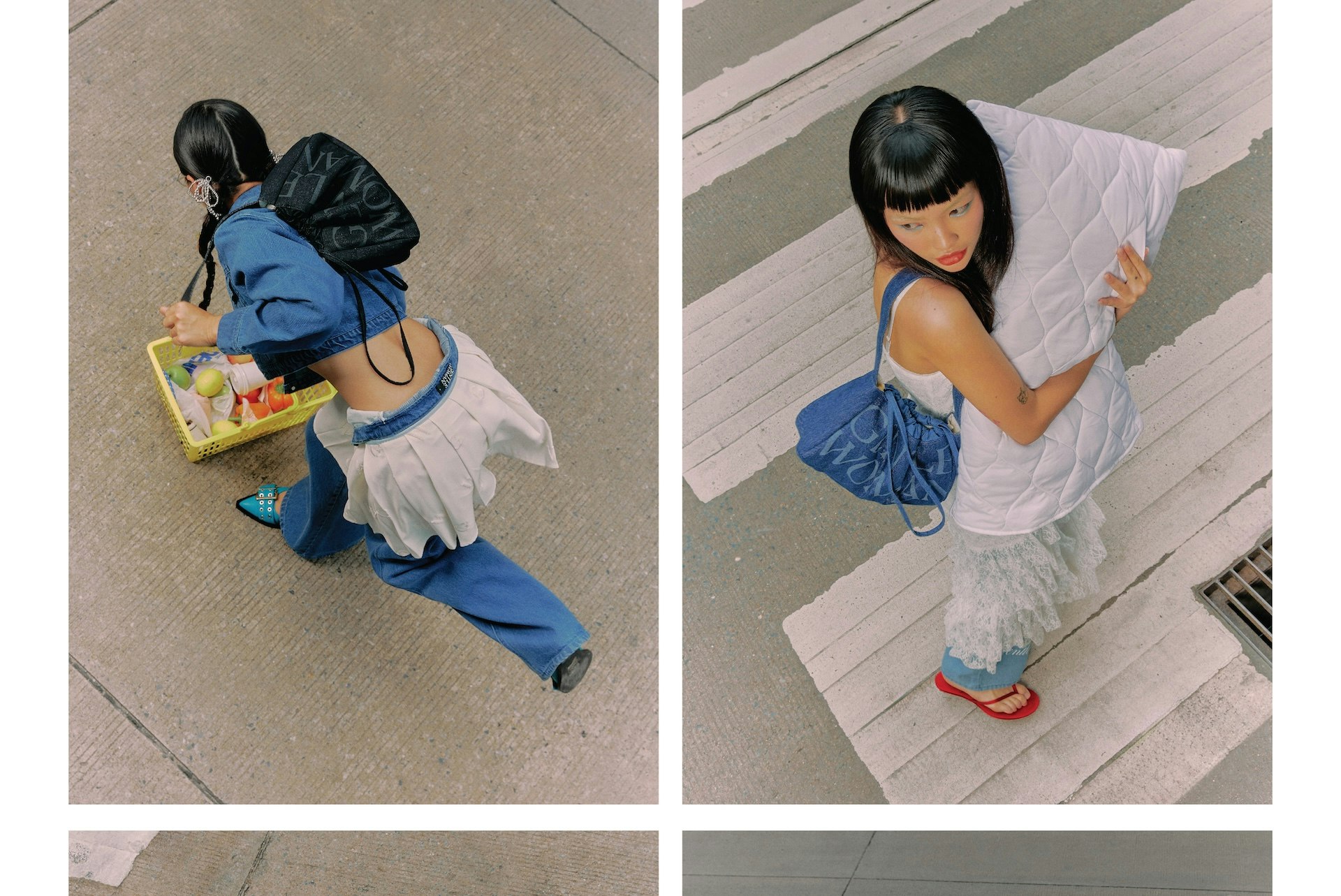 GW DENIM DUMPLING BAG-9