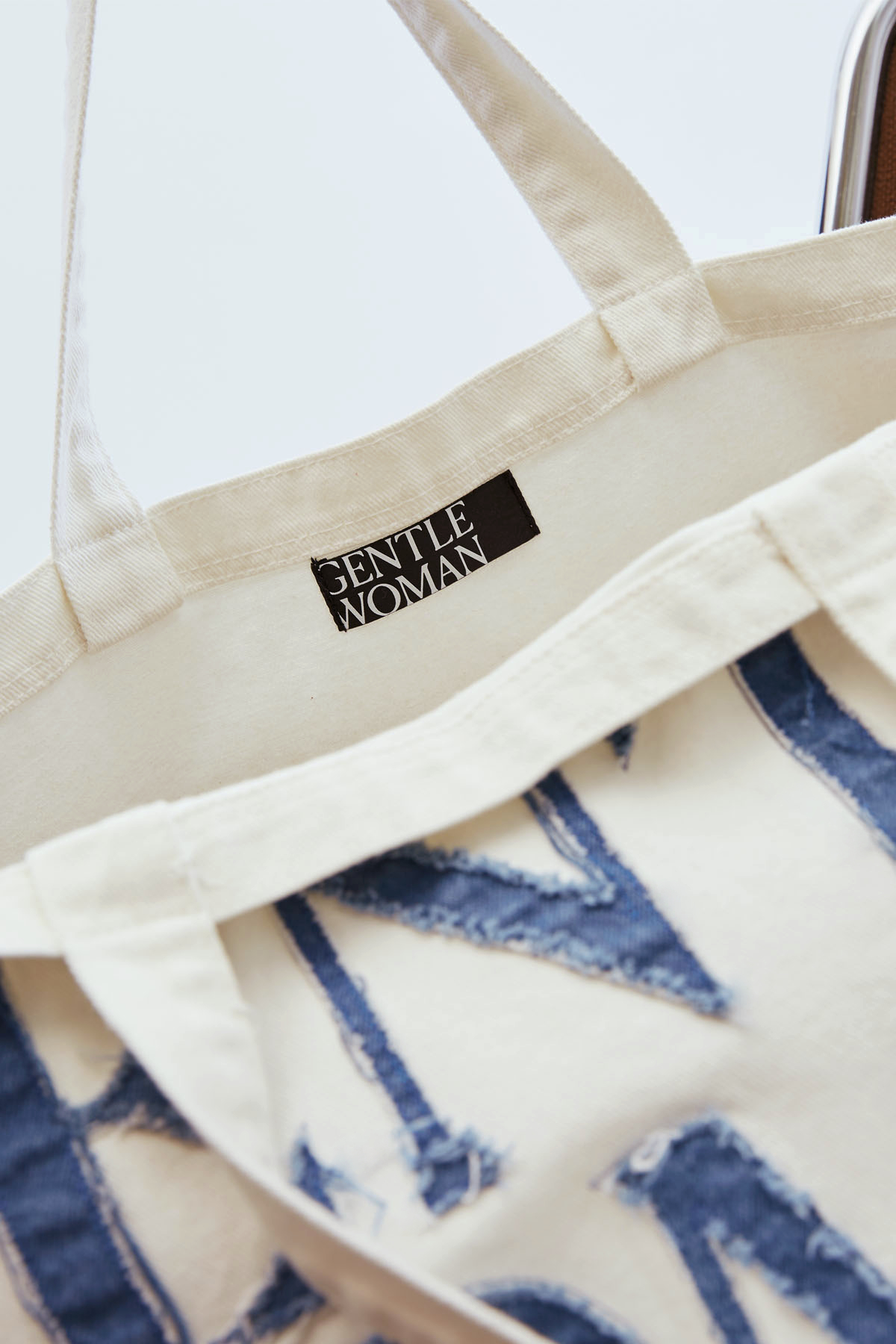 GW Denim Tote Bag : White-2