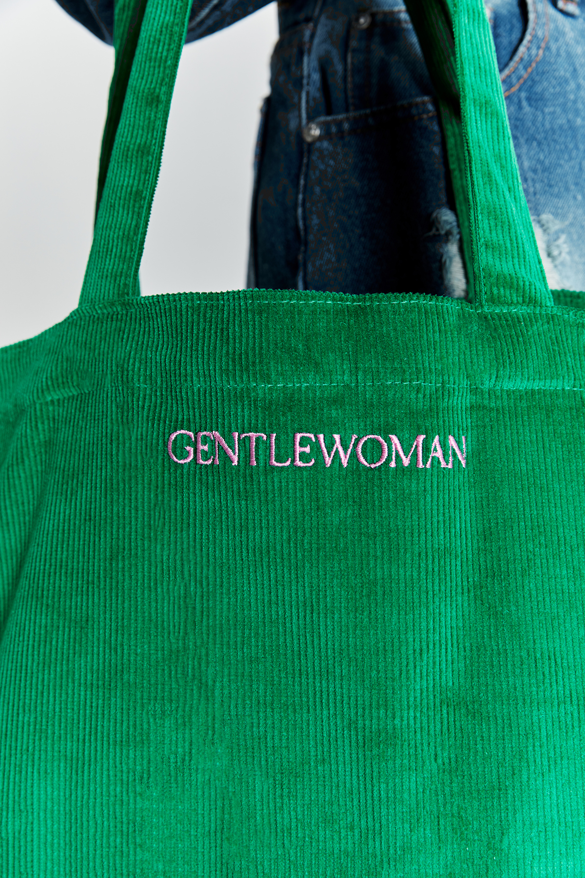 GENTLEWOMAN Corduroy Tote : Green-2
