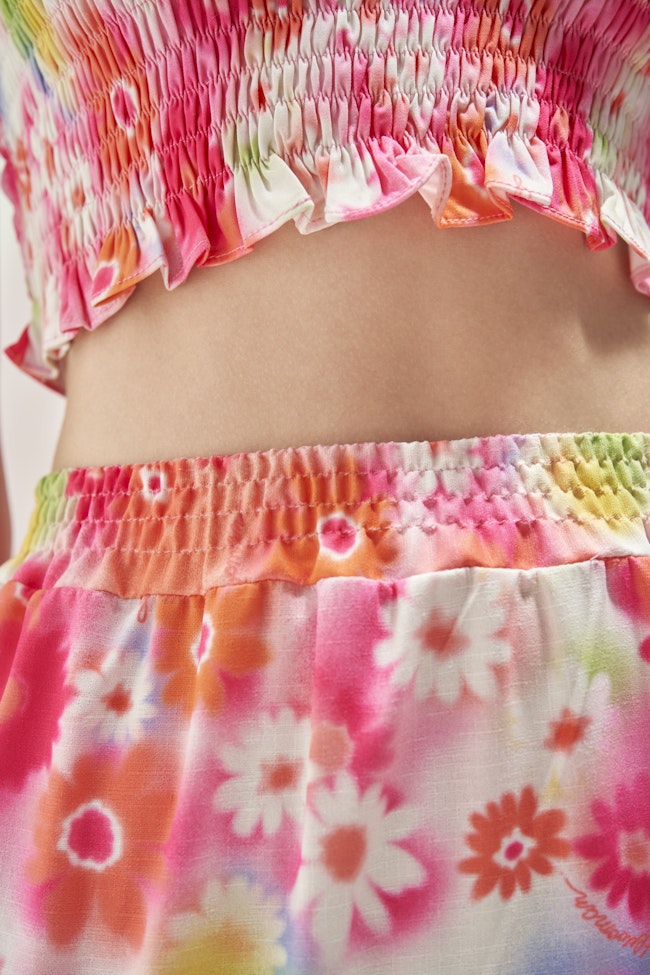 Tropical State Smocked Maxi Skirt - GGK013 - image