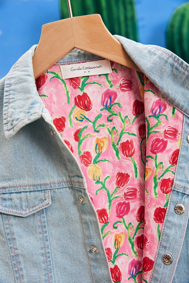 Tulip Heaven Bloom Denim Jacket - LDB006 | GENTLE LITTLEWOMAN