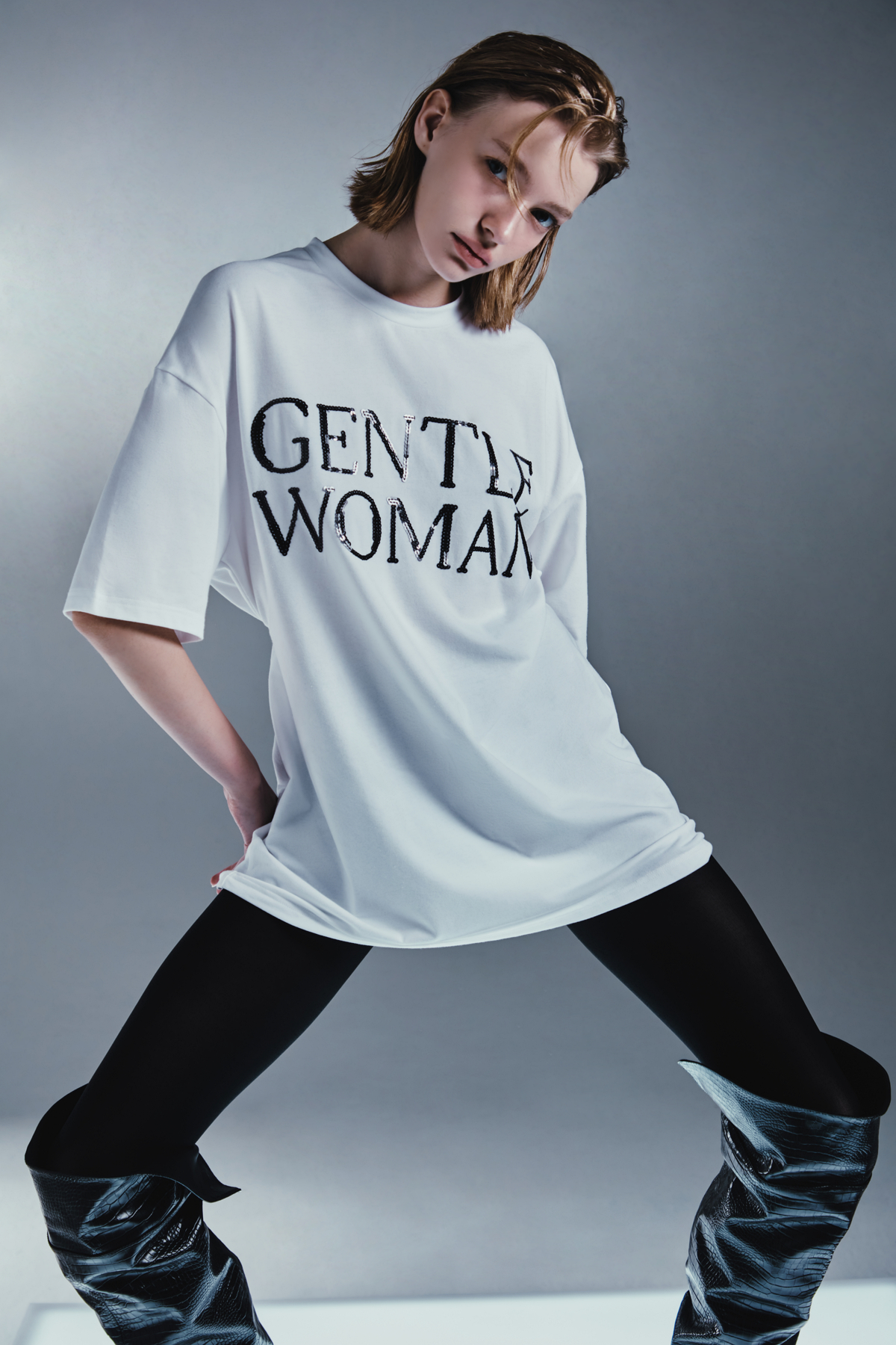 GENTLEWOMAN Unstoppably Top : White - GTT422.1 | GENTLEWOMAN