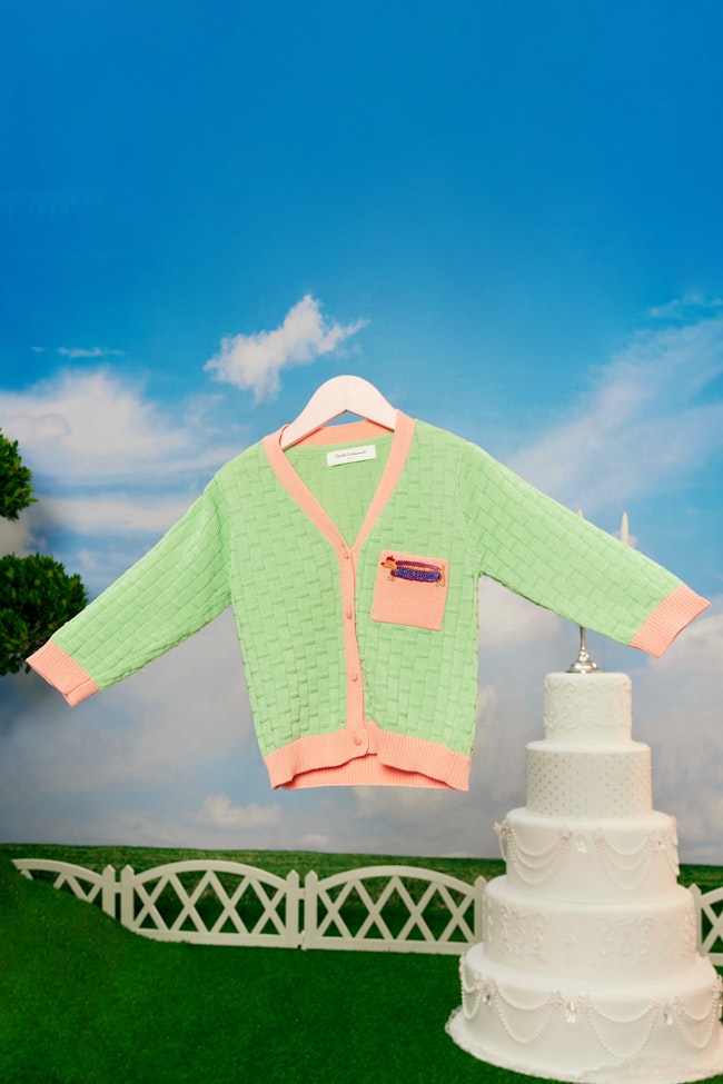 Gentle Dachshund Knit Cardigan - LEB006 - image
