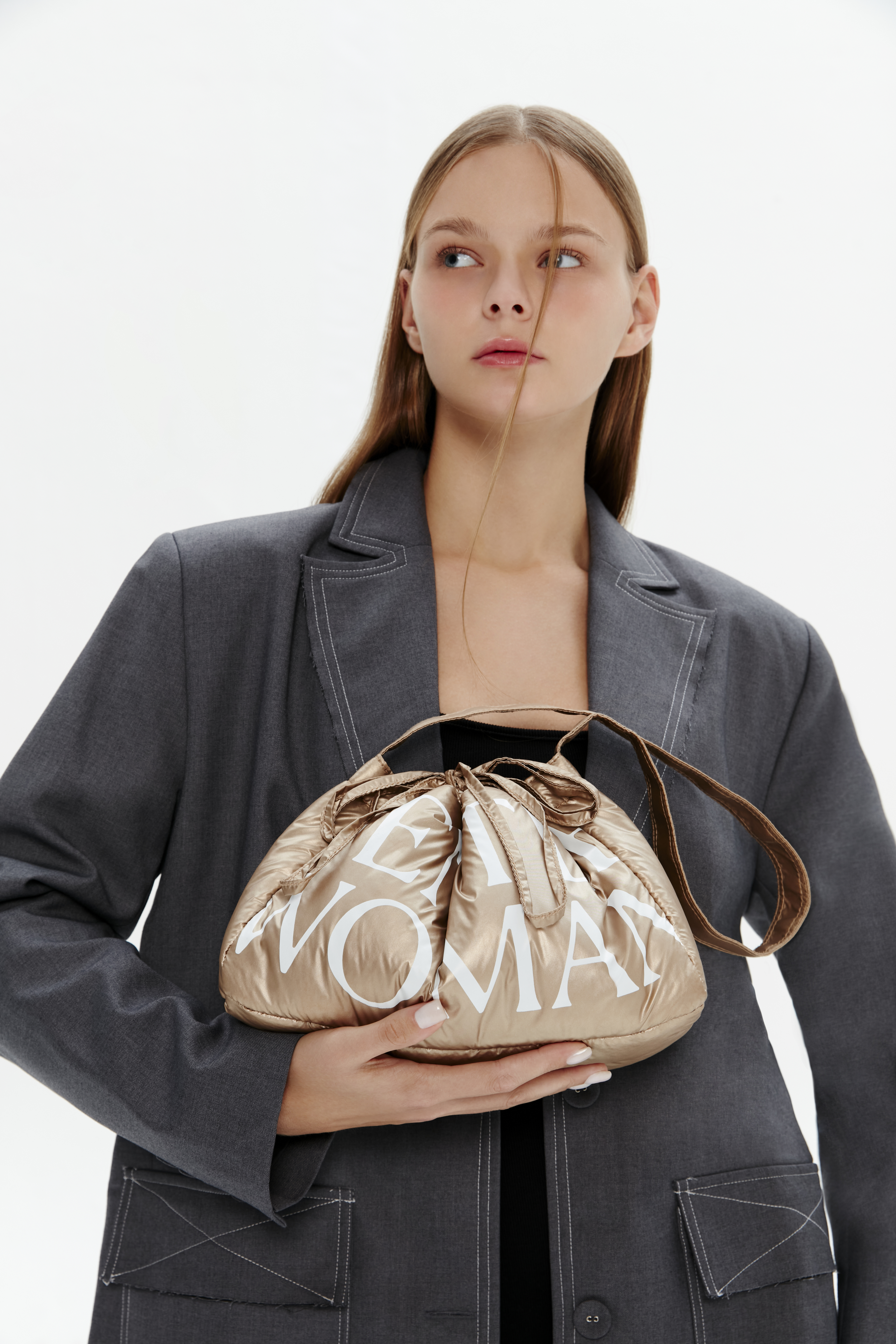 Gentlewoman Dumpling Bag : Golden Champagne-1