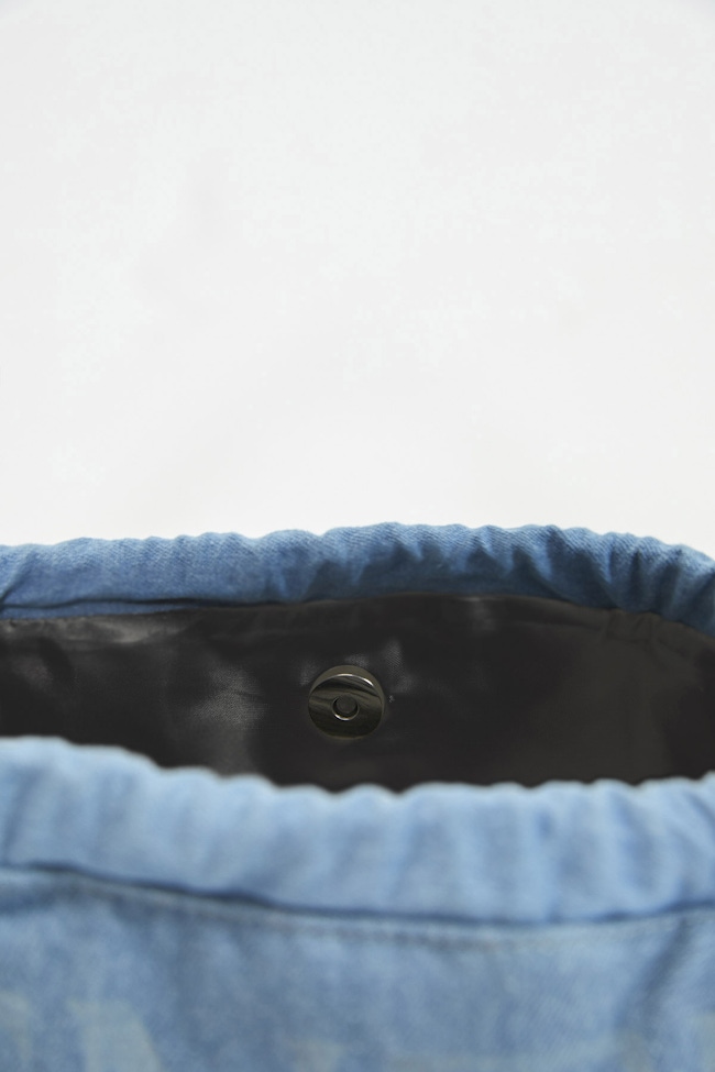 GW Denim Dumpling Bag : NYC Daydreamer-4