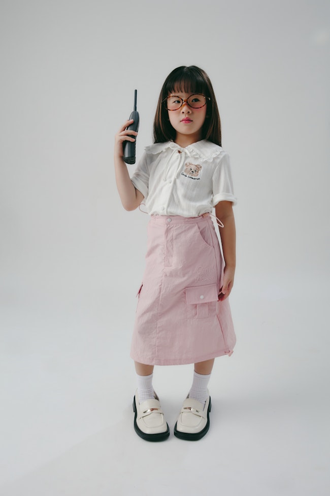 Baby Pink Cargo Skirt - LCK011 - image