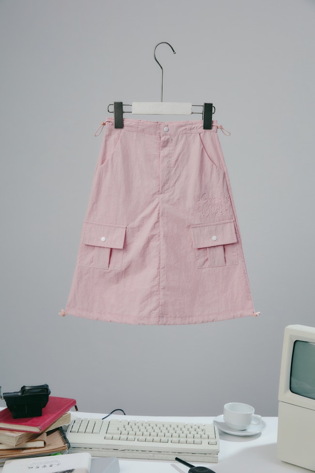 Baby Pink Cargo Skirt - LCK011 - image