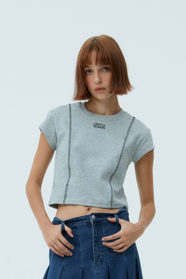 Fundamental Baby Tee : GREY - GRT644.3 | GENTLEWOMAN