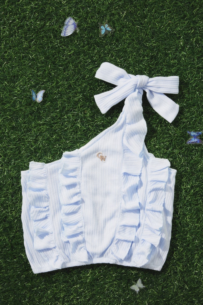 Light Blue Morpho Top - LMT058 - image