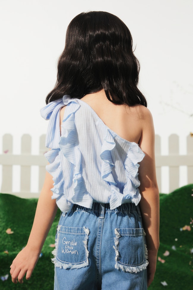 Light Blue Morpho Top - LMT058 - image