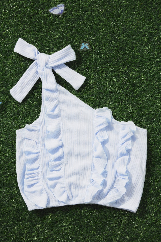 Light Blue Morpho Top - LMT058 - image