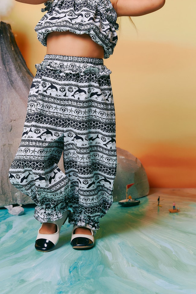 Dolphin Pattern Trousers - LMP017 - image