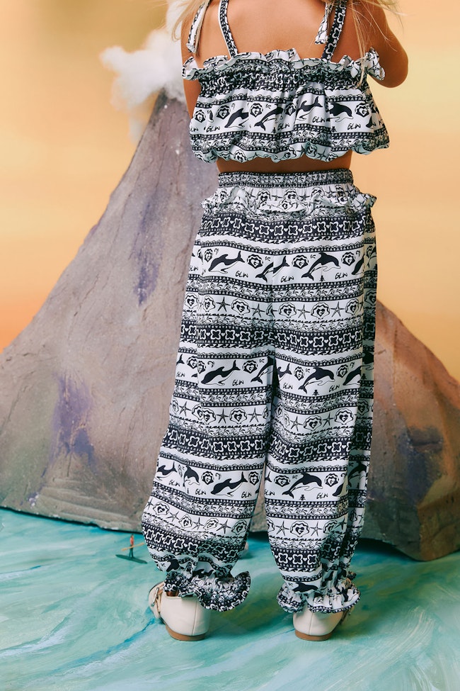 Dolphin Pattern Trousers - LMP017 - image