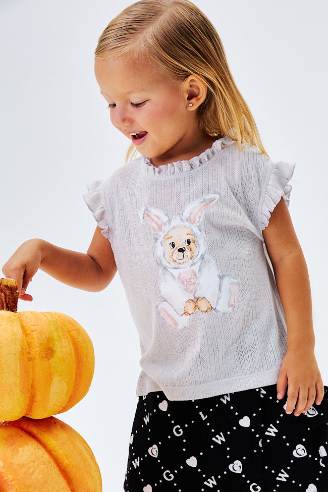 Cloudy Bunny Top - LAIT001.1 - image