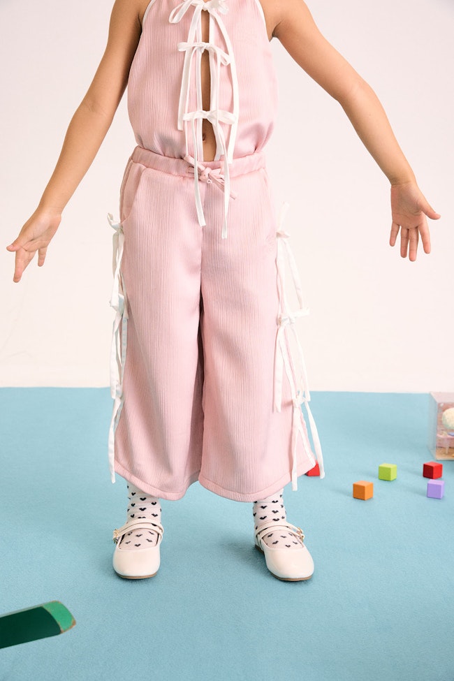 All Over Ribbon Satin Trousers  - LCP016 - image