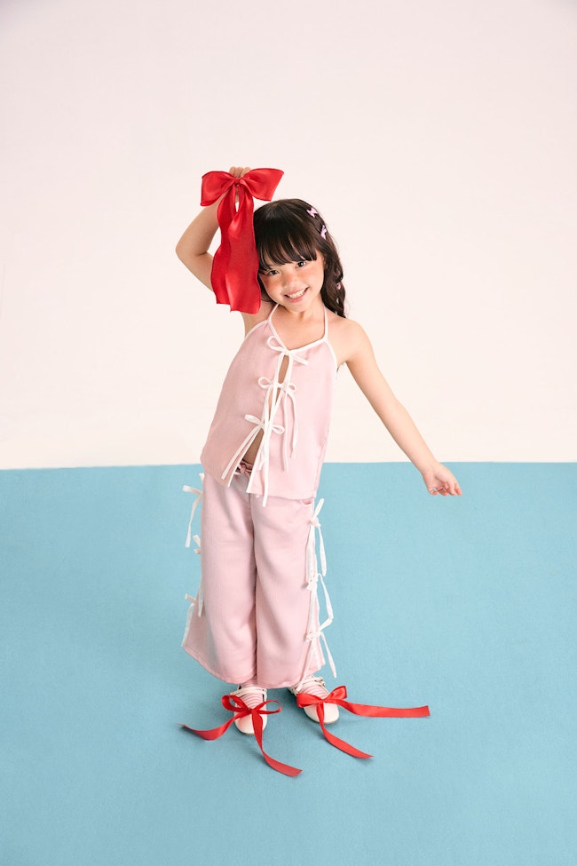 All Over Ribbon Satin Trousers  - LCP016 - image