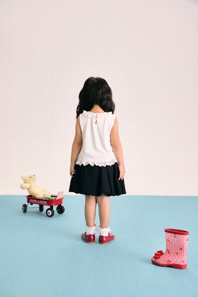 Noir Balloon Skirt - LMK020 - image