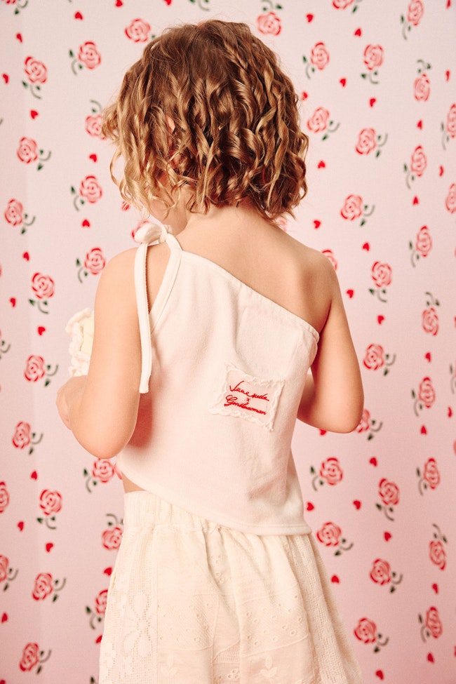 Crochet Flower One Shoulder Top - LCT027 - image