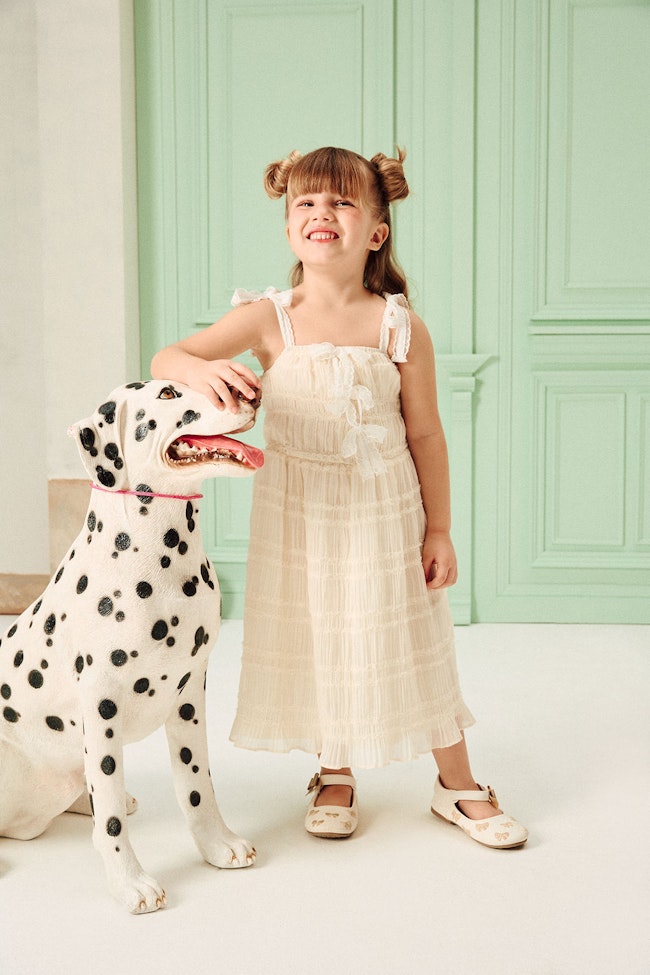 Logo Strap Pleated  Dress - LMD047 - image