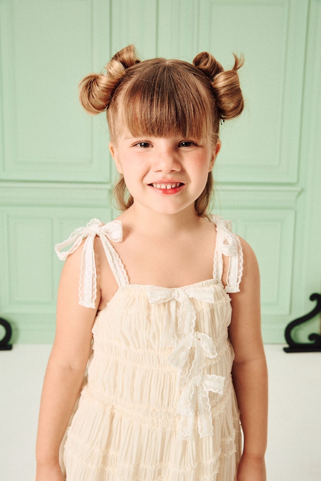 Logo Strap Pleated  Dress - LMD047 - image
