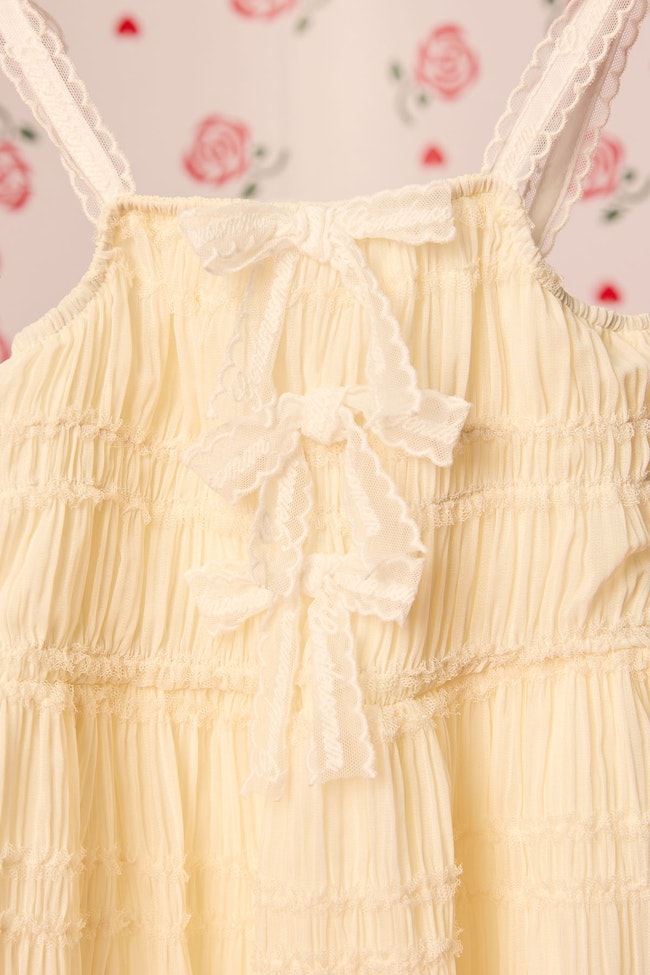 Logo Strap Pleated  Dress - LMD047 - image