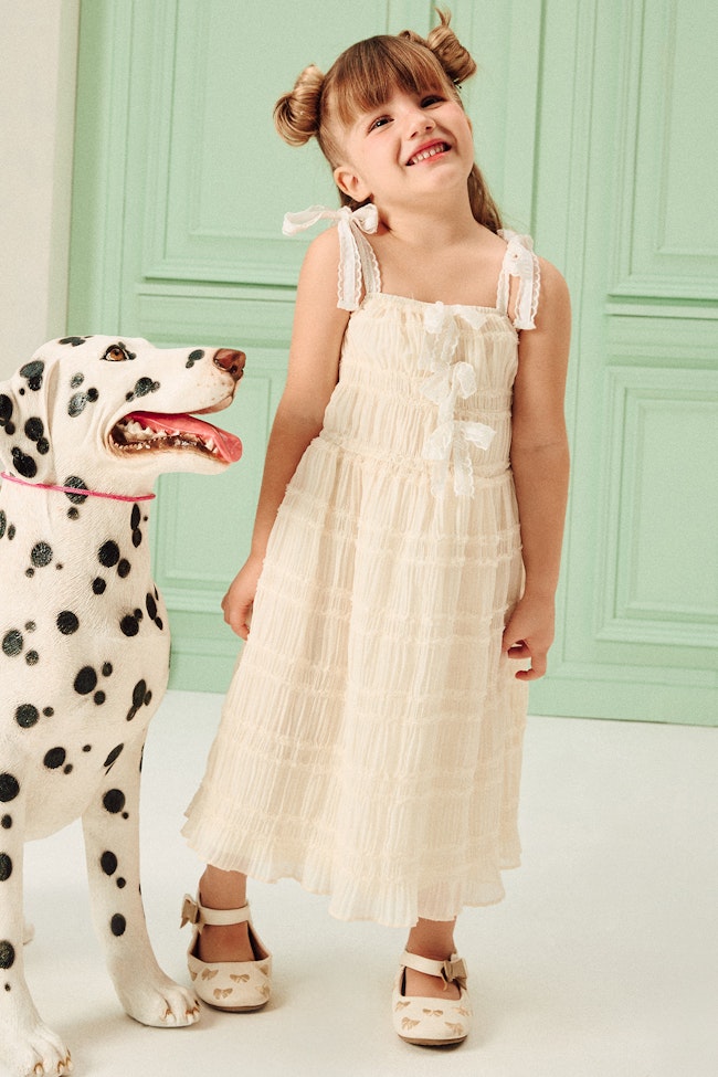 Logo Strap Pleated  Dress - LMD047 - image