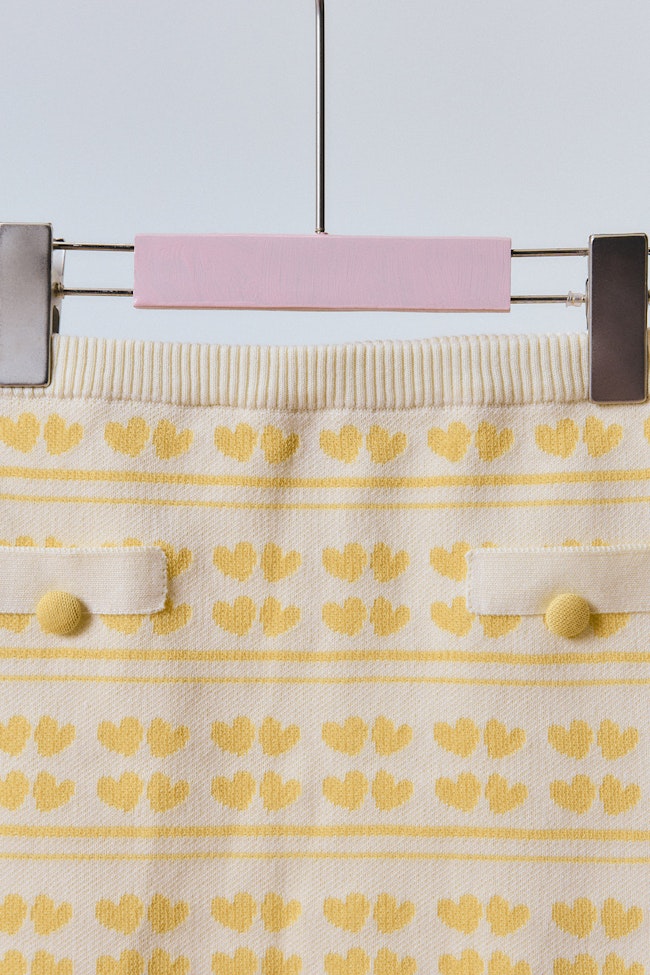Cheer Bear Knit Skirt - LEK013 - image