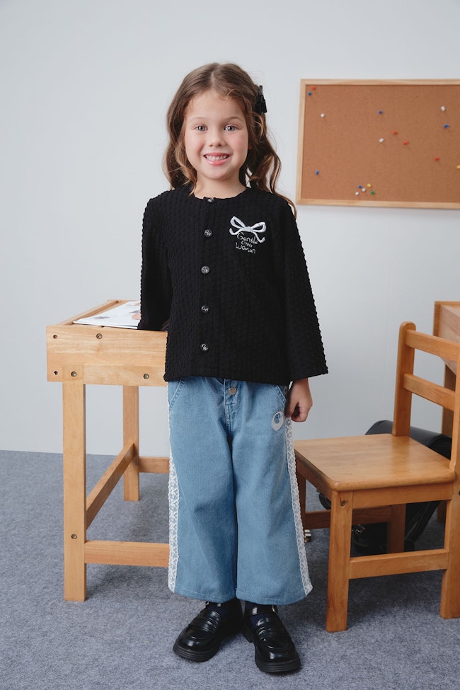 GLW Ribbon Embroidered Cardigan - LCT052 - image