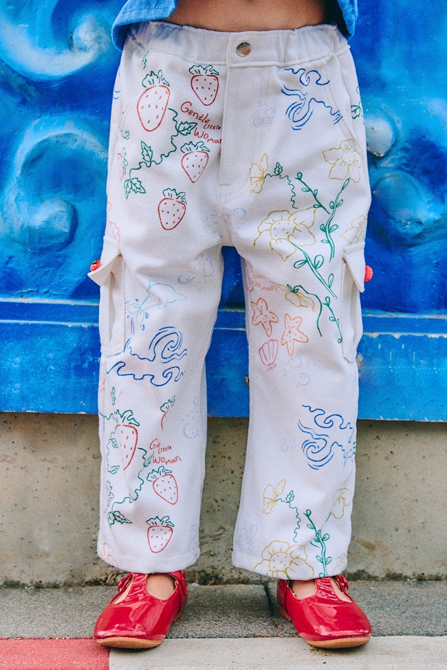 Granny Garden Denim Trousers - LAP018 - image