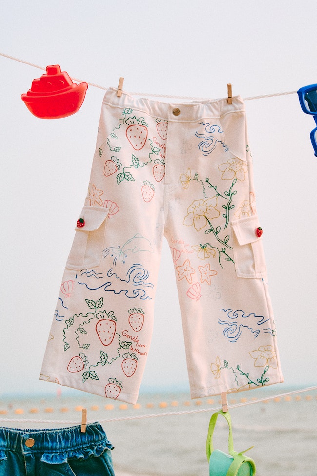Granny Garden Denim Trousers - LAP018 - image