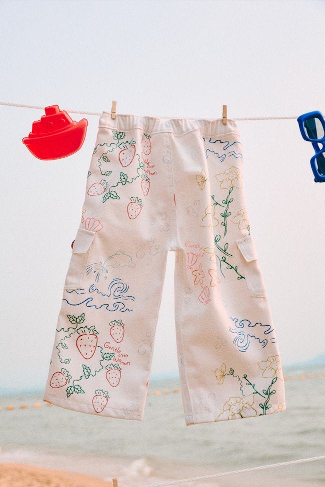 Granny Garden Denim Trousers - LAP018 - image
