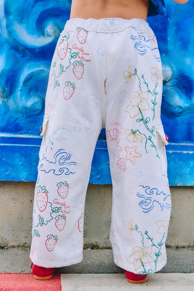 Granny Garden Denim Trousers - LAP018 - image