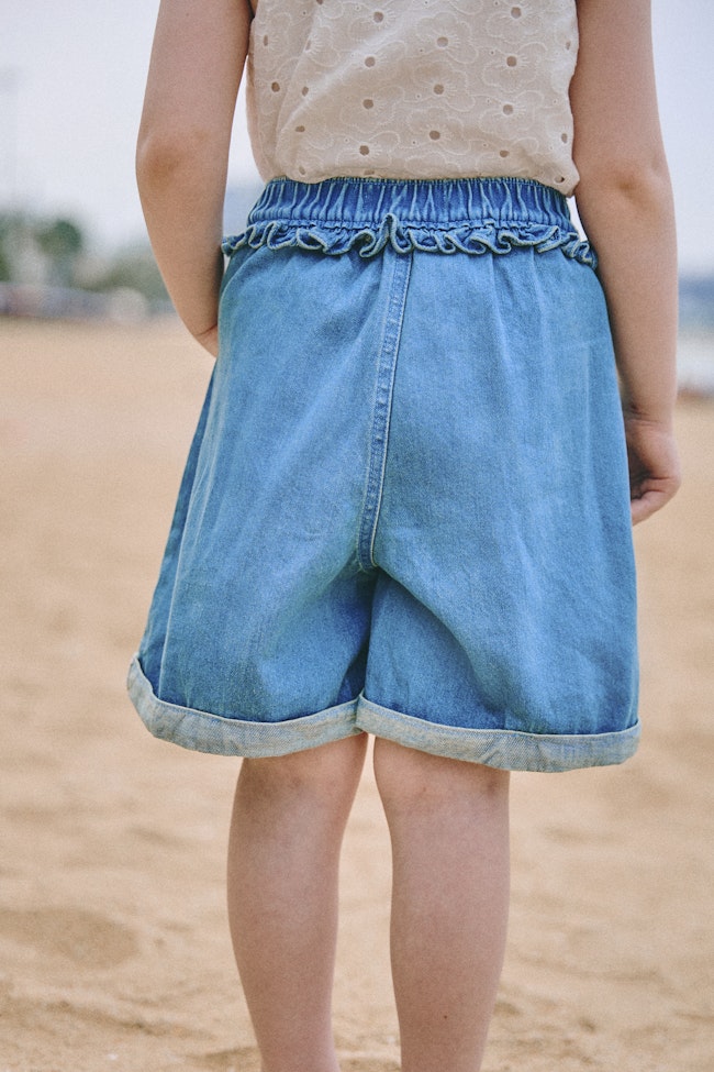 Sunlit Meadow Denim Shorts - LAS010 - image