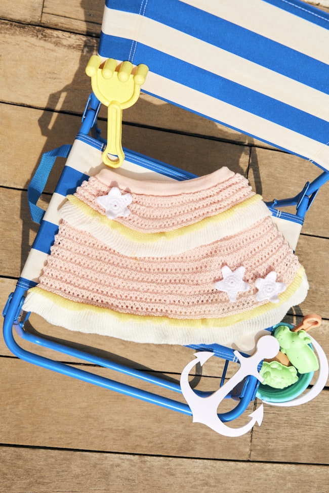 Coral Hue Knit Skirt - LEK018 - image