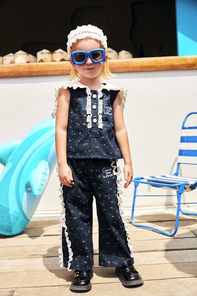 Seaside Daisy Denim Top - LAT021 - image
