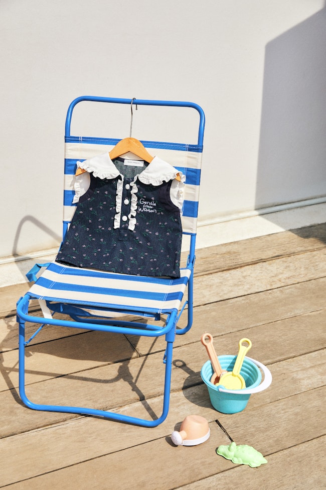 Seaside Daisy Denim Top - LAT021 - image