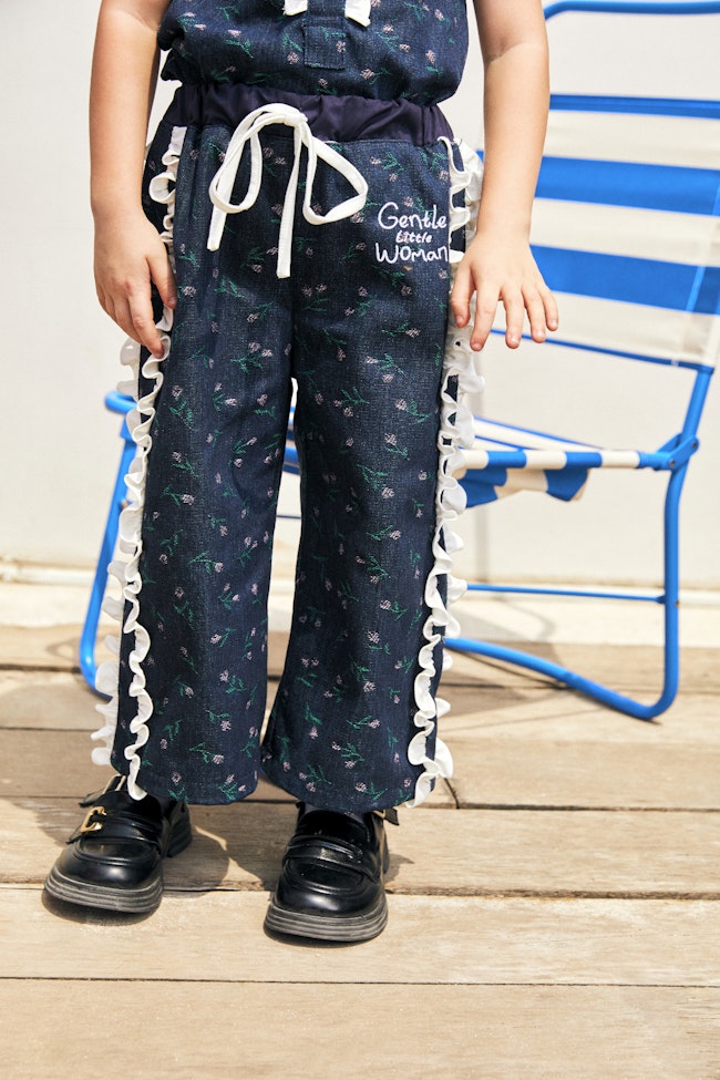 Seaside Daisy Denim Trousers - LAP023 - image