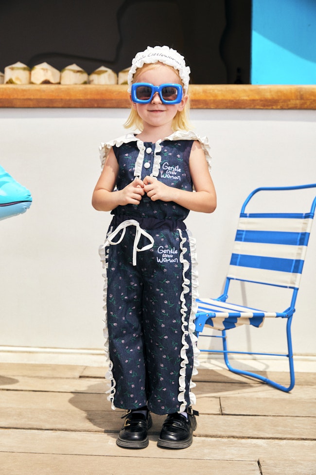 Seaside Daisy Denim Trousers - LAP023 - image