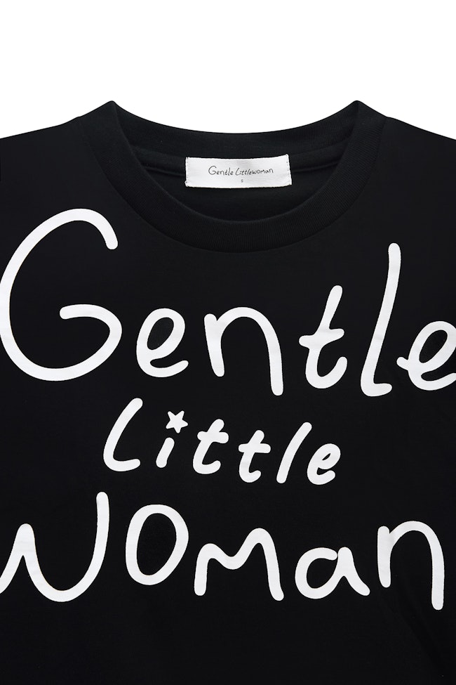 GLW Padded Shoulder T-shirt : Black - LTT055 - image