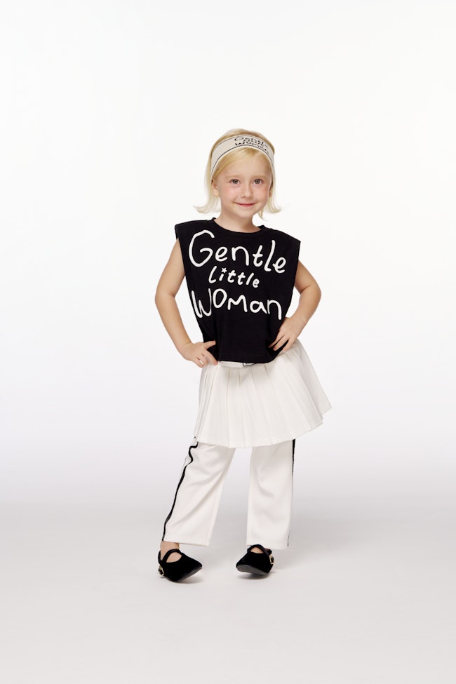 GLW Padded Shoulder T-shirt : Black - LTT055 - image