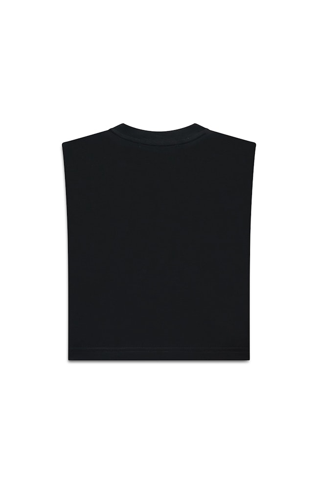 GLW Padded Shoulder T-shirt : Black - LTT055 - image