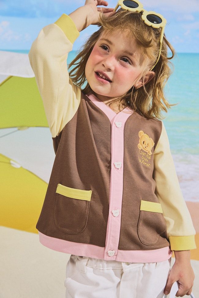 Little Sweetheart Brown Cardigan - LMB007 - image
