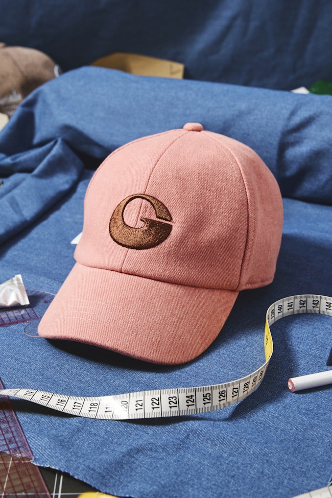 Pink Pearl Denim Cap - LASC001 - image
