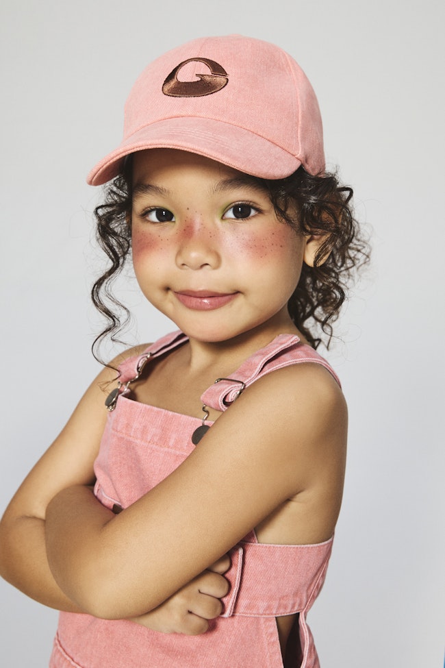 Pink Pearl Denim Cap - LASC001 - image