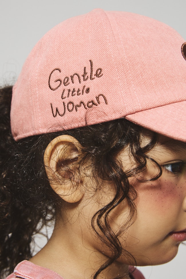 Pink Pearl Denim Cap - LASC001 - image