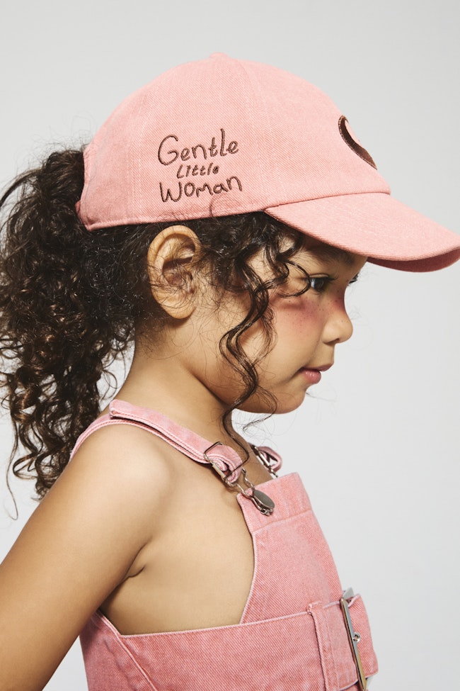 Pink Pearl Denim Cap - LASC001 - image