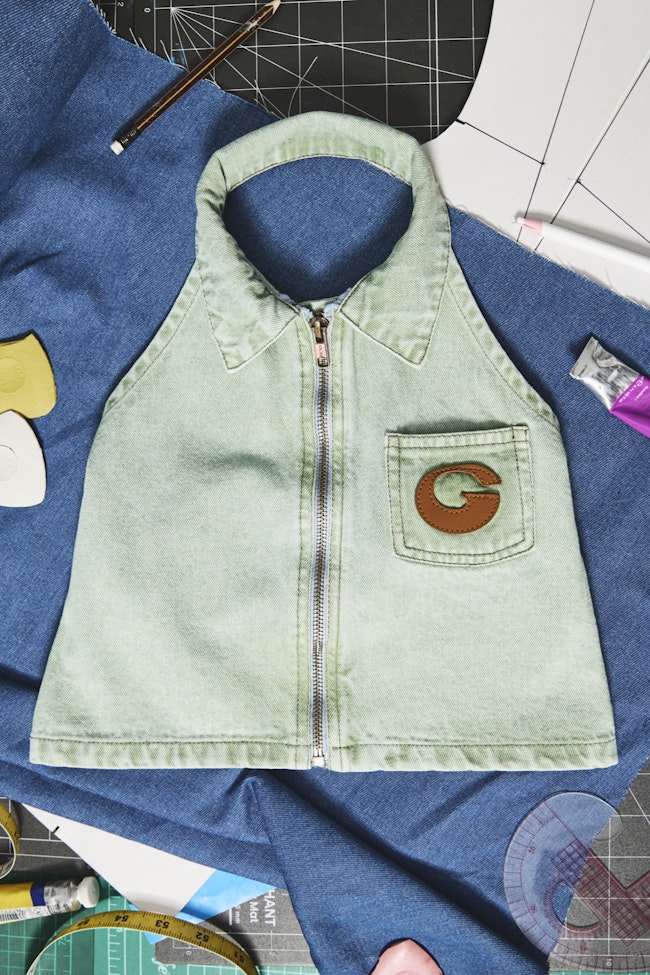 Lush Emerald Denim Top - LAT017 - image