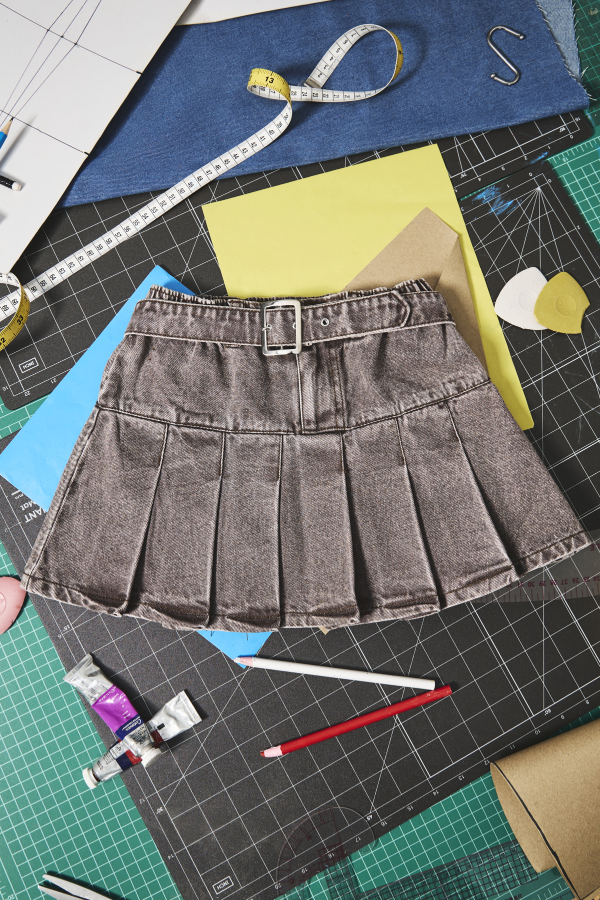 Smoky Quartz Denim Skirt - LAK010 | GENTLE LITTLEWOMAN Smoky Quartz Denim Skirt - LAK010 | GENTLE LITTLEWOMAN